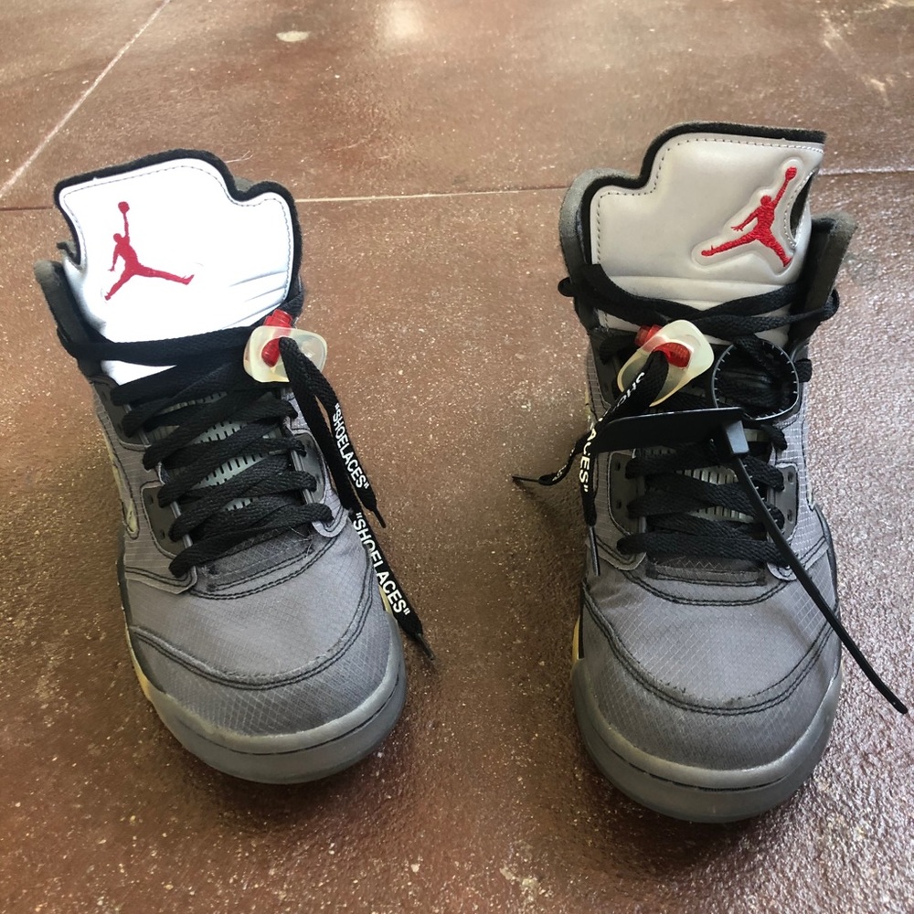Off White Air Jordan 5 Retro SP Muslin Black